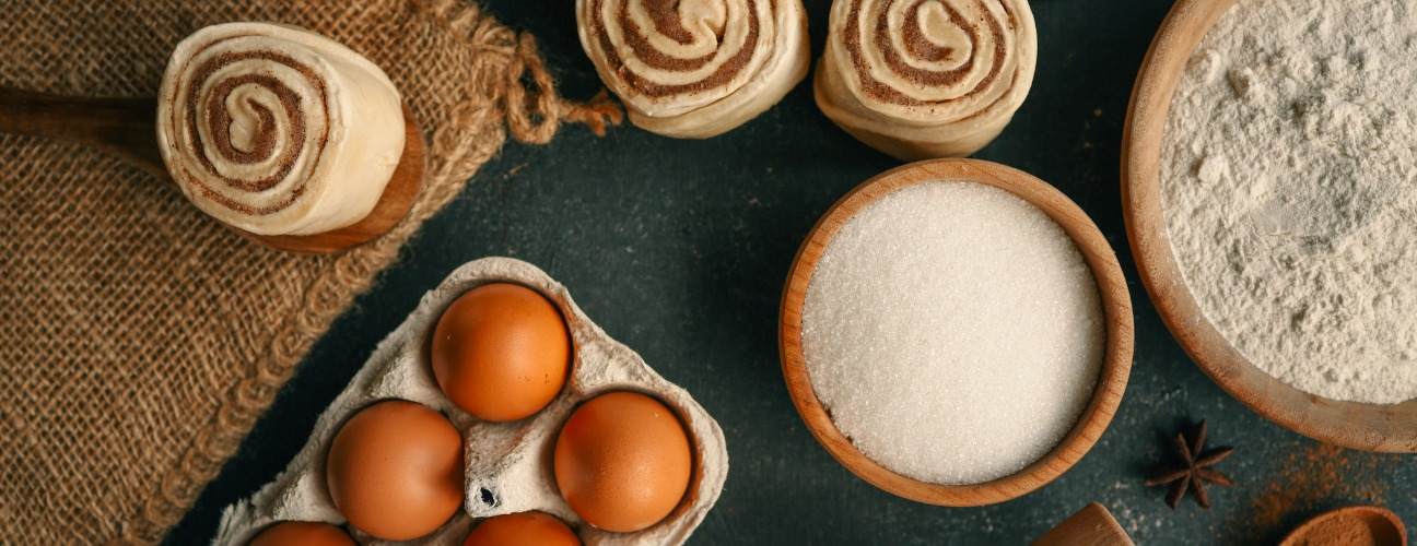 cinnamon roll için gerekli malzemeler